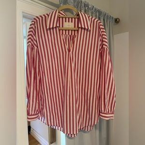 XACUS LINEN OVERSIZED FIT BLOUSE